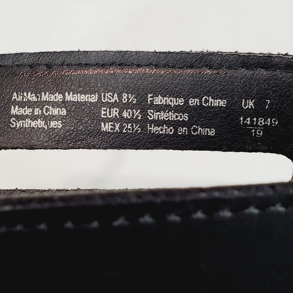 Brash Black Wedge Gladiator Sandal Shoe Size 8.5 - Picture 10 of 12